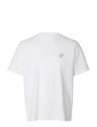 Slhreg-Ripley Ss Emb Tee Ex White Selected