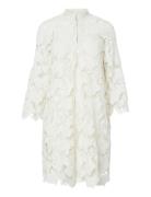 Yasgala 7/8 Lace Dress - Show White YAS