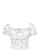 Koghillary Aop Smock S/S Top Cs Jrs White Kids Only