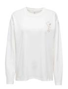 Onlvivvi L/S Lovely Top Jrs White ONLY
