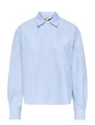 Onlelowen Ls Stripe Shirt Wvn Ex White ONLY