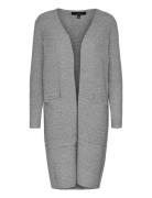 Vmdoffy Ls Long Open Cardigan Grey Vero Moda