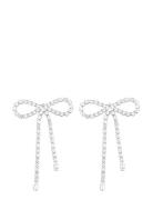Bow Crystal Large Earring Silver By Jolima
