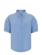 Srveronica Ss Shirt Blue Soft Rebels