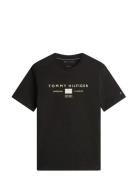Brand Love Mono Stack Tee Black Tommy Hilfiger