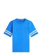 Varsity Stripes T-Shirt Ss Blue Tommy Hilfiger