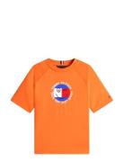 Fun Flag Graphic T-Shirt Orange Tommy Hilfiger
