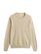 Slub Cotton Linen C-Neck Beige GANT