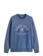 Spray Graphic C-Neck Blue GANT