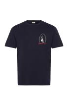 Graphic Ss Tshirt Navy GANT