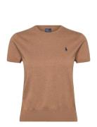 Short-Sleeve Crewneck Sweater Brown Polo Ralph Lauren