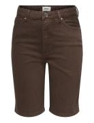 Onlsonny Hw Wide Dnm Shorts Noos Brown ONLY