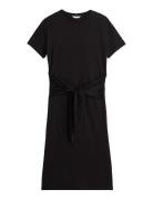 Co Slub Knot Midi Drs Black Tommy Hilfiger