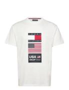 Us Sailgp Sailing Flag Tee Cream Tommy Hilfiger