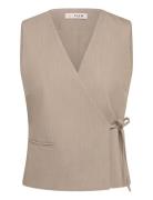 Allium Vest Beige A-View