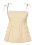 Pcapril Strap Top Wvn D2D Pp Cream Pieces