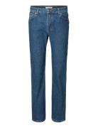 Slwstraight Bea-Kori Mw Jeans Noos Blue Selected