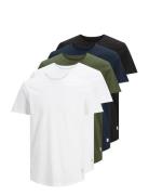 Jjenoa Tee Ss Crew Neck 5Pk Mp Noos White Jack & J S