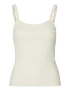 Slwcelica Anna Strap Tank Top Noos Cream Selected