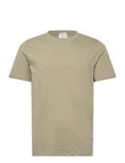 Organic Slub Yarn O-Neck Tee S/S Green Lindbergh