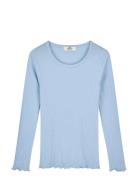 Pointella Troja Tee Ls Fav Blue Mads Nørgaard