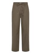 Linen Wide Fit Pants Khaki Lindbergh