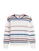 Tjm 90S Multi Stripes Sweater Patterned Tommy Jeans