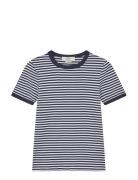 Grace Jersey Stripe June Tee Navy Mads Nørgaard
