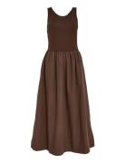 Msmarie Midi Dress Brown Minus
