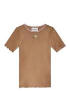 Trine Short Sleeve Brown Helmstedt