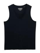 Studios Vee Neck Vest Navy Superdry