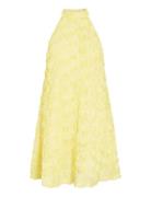 Viglory Halter Neck Short Dress/Dc/Ka Yellow Vila