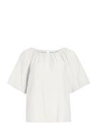 Vihekla Boat Neck 2/4 Top White Vila