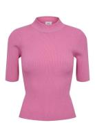 Nubia Ss Pullover Cropped Pink Nümph