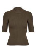 Nubia Ss Pullover Cropped Khaki Nümph