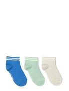 Sporty Sneaker Socks - 3-Pack Patterned Melton
