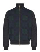 Knitted Front Track Jacket Patterned Fred Perry