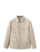 100% Cotton Multi-Pocket Jacket Beige Mango