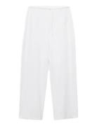 Long Cotton Pyjama Trousers White Mango