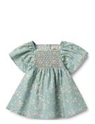 Dress S/S Elva Green Wheat
