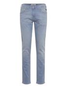Grover Trousers Straight 99 Denim Blue Replay