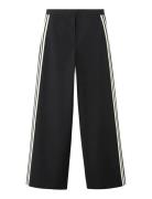 Combined Striped Trousers Black Mango