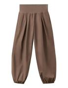 High-Waisted Harem Pants Brown Mango
