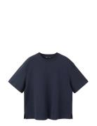 Over D Cotton T-Shirt Navy Mango