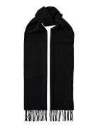 Slmtope Wool Scarf Black Selected