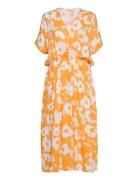 Andina Long Dress Aop 8083 Orange Samsøe Samsøe