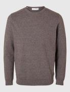 Slmberg Crew Neck Noos Brown Selected