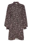 Slfjudita Ls Short Shirt Dress B Patterned Selected