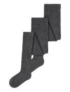 Nknpantyhose Rib 2P Noos Grey Name It