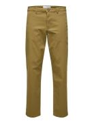 Slm196-Straight New Miles Flex Pant Noos Beige Selected